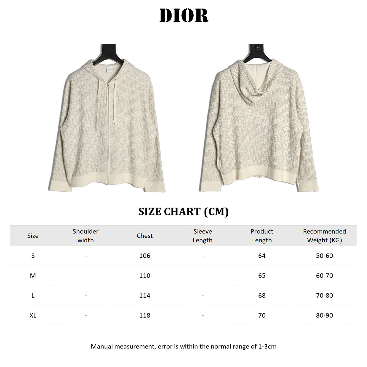 D10r Oblique Knitting Cardigan
