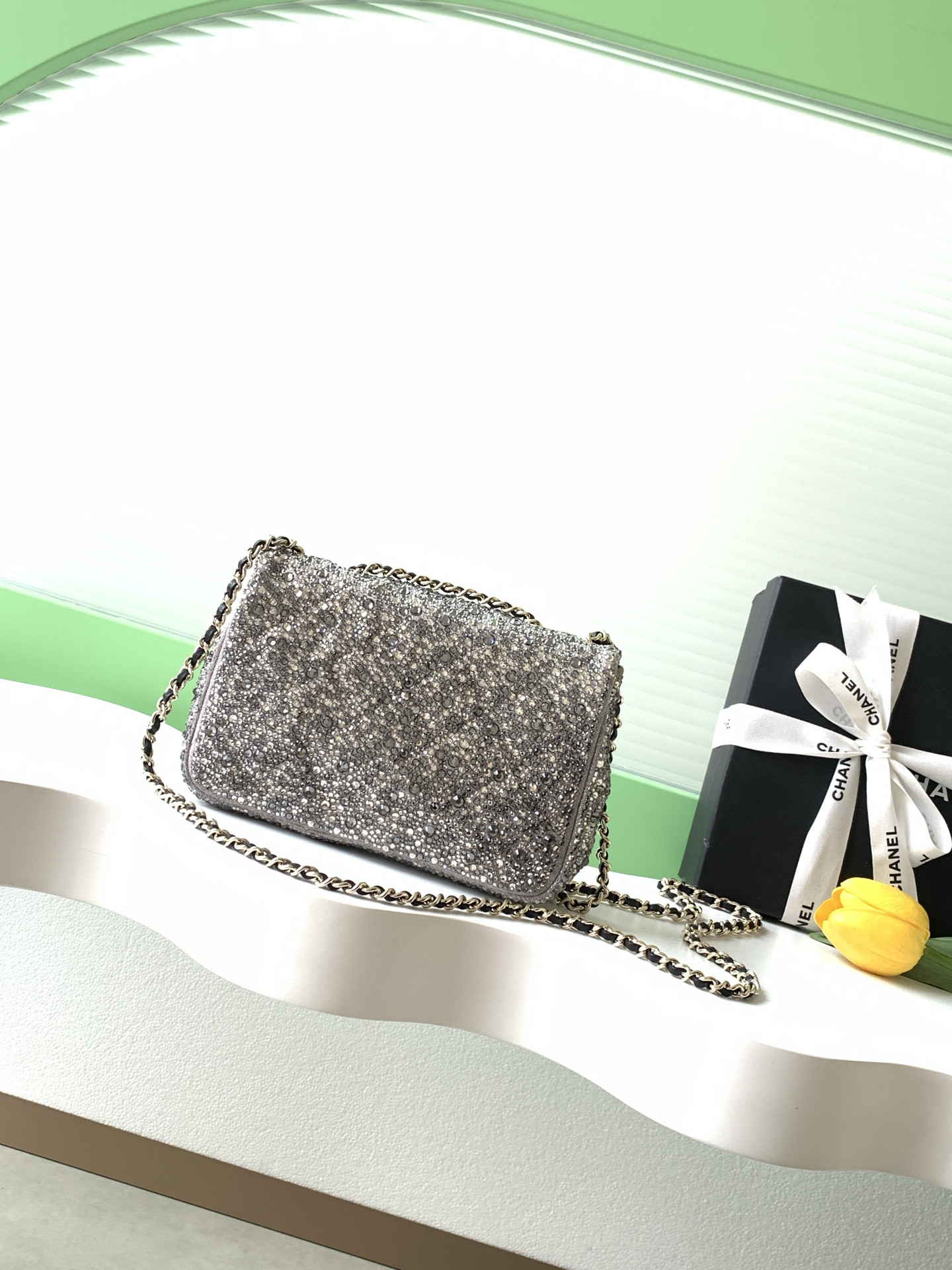 Ch**el Flap Bag 13x21x8cm