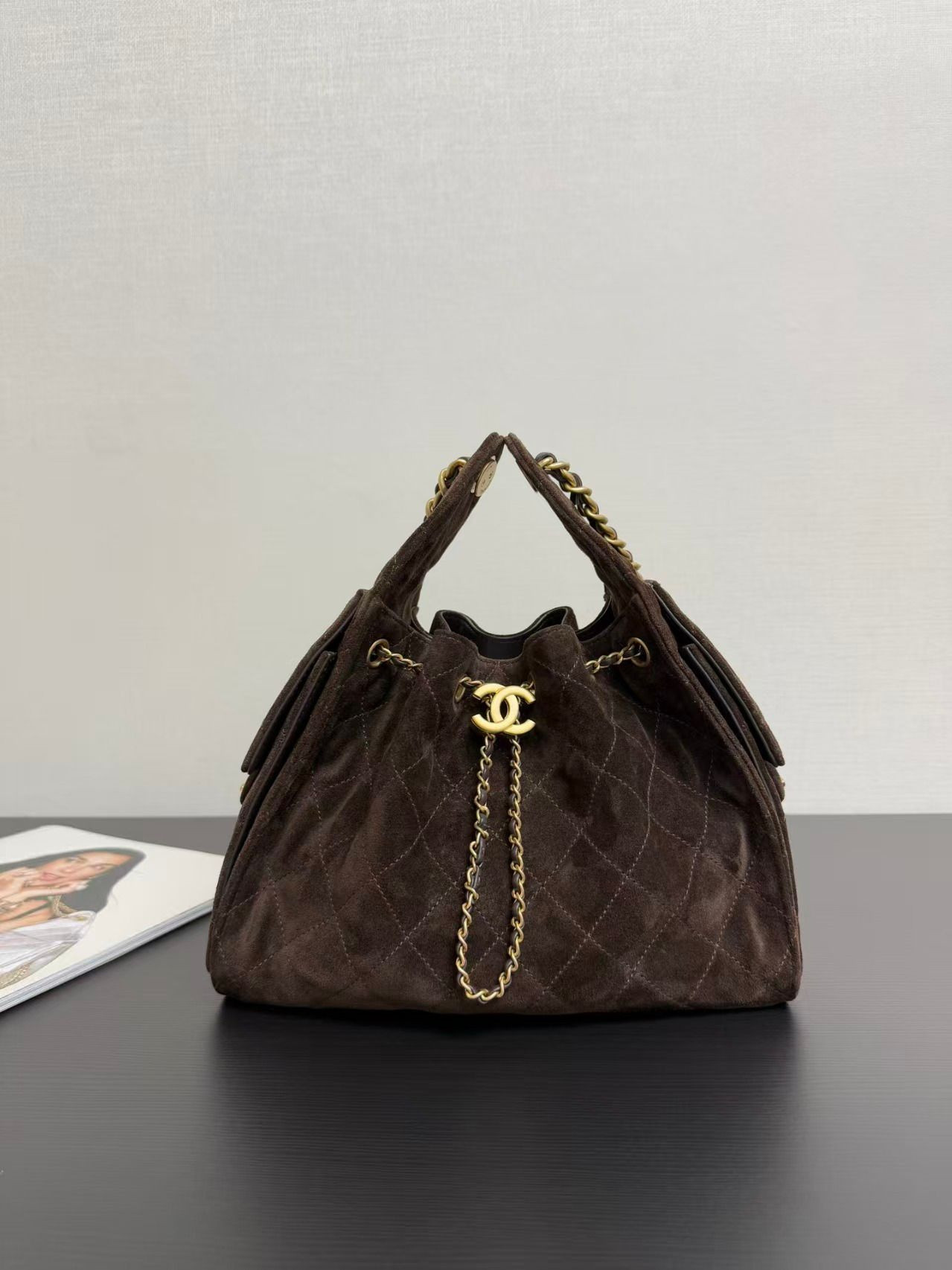 Ch**el 25C Bucket Bag 26x30x14cm