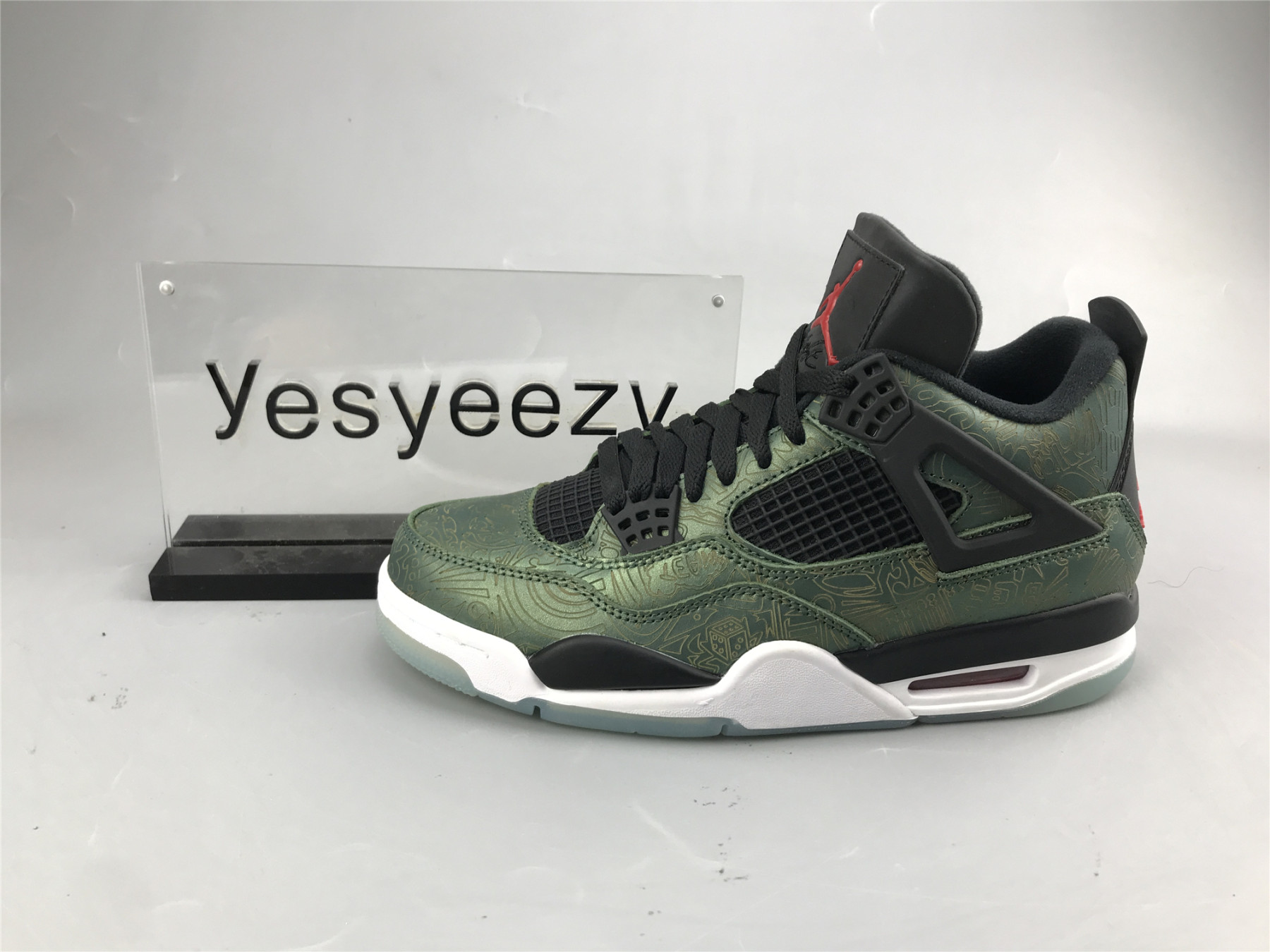 UA AIR JORDAN 4 RETRO LASER GREEN