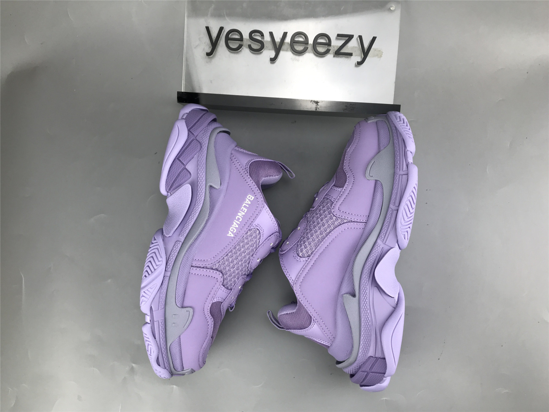 UA TRIPLE S CLEAR SOLE PURPLE