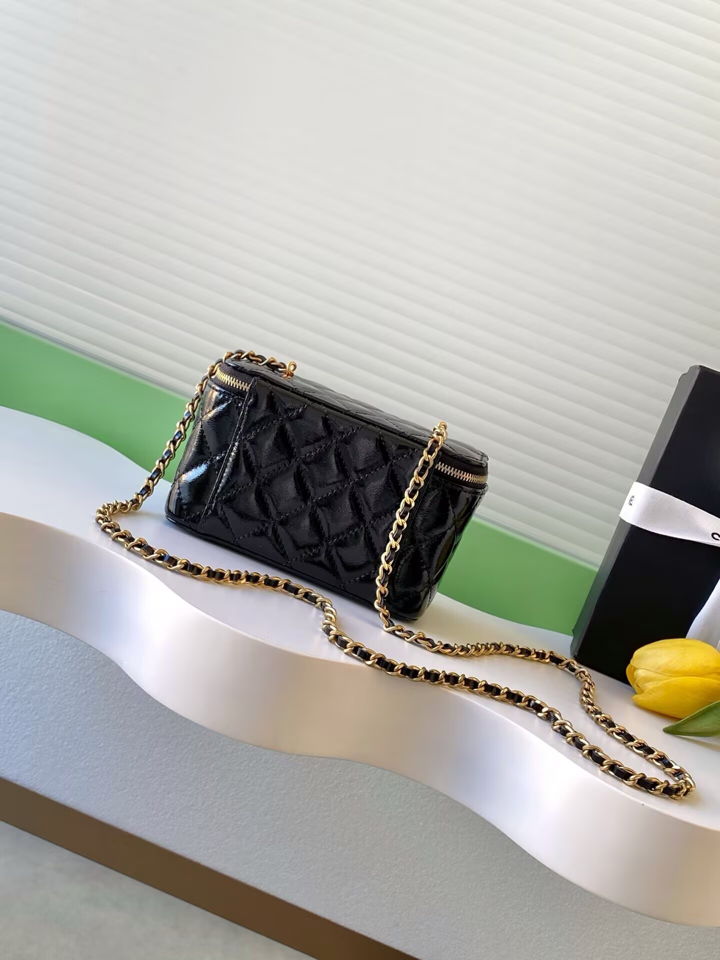 Ch**el Vanity With Chain 9.5x17x8cm
