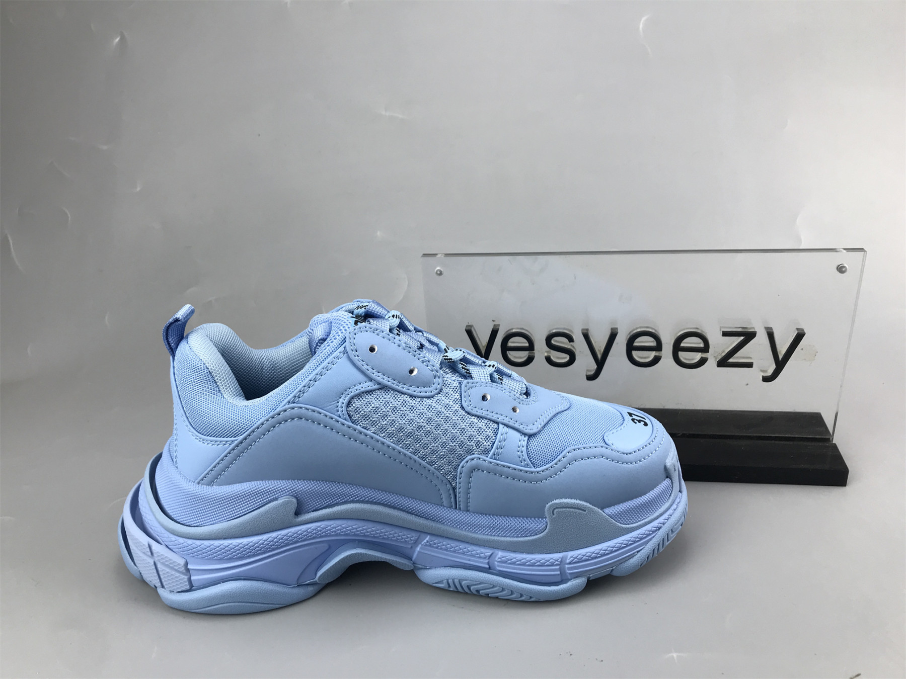 UA TRIPLE S CLEAR SOLE BLUE