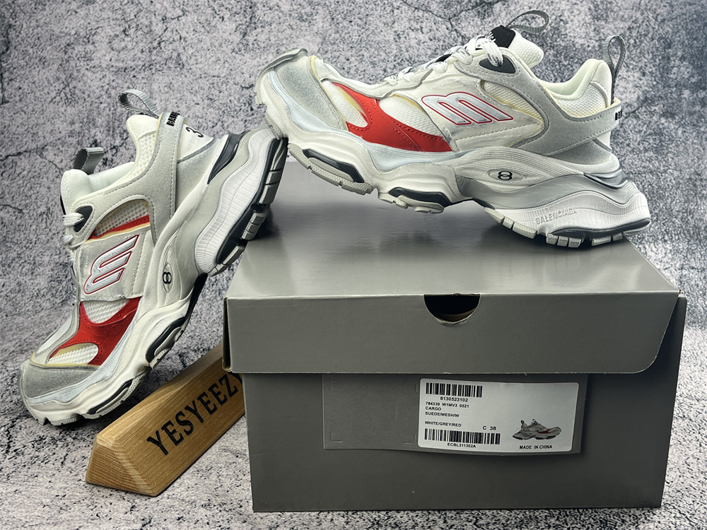 UA Cargo White Grey Red