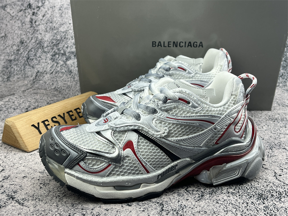 UA RUNNER GREY WHITE RED