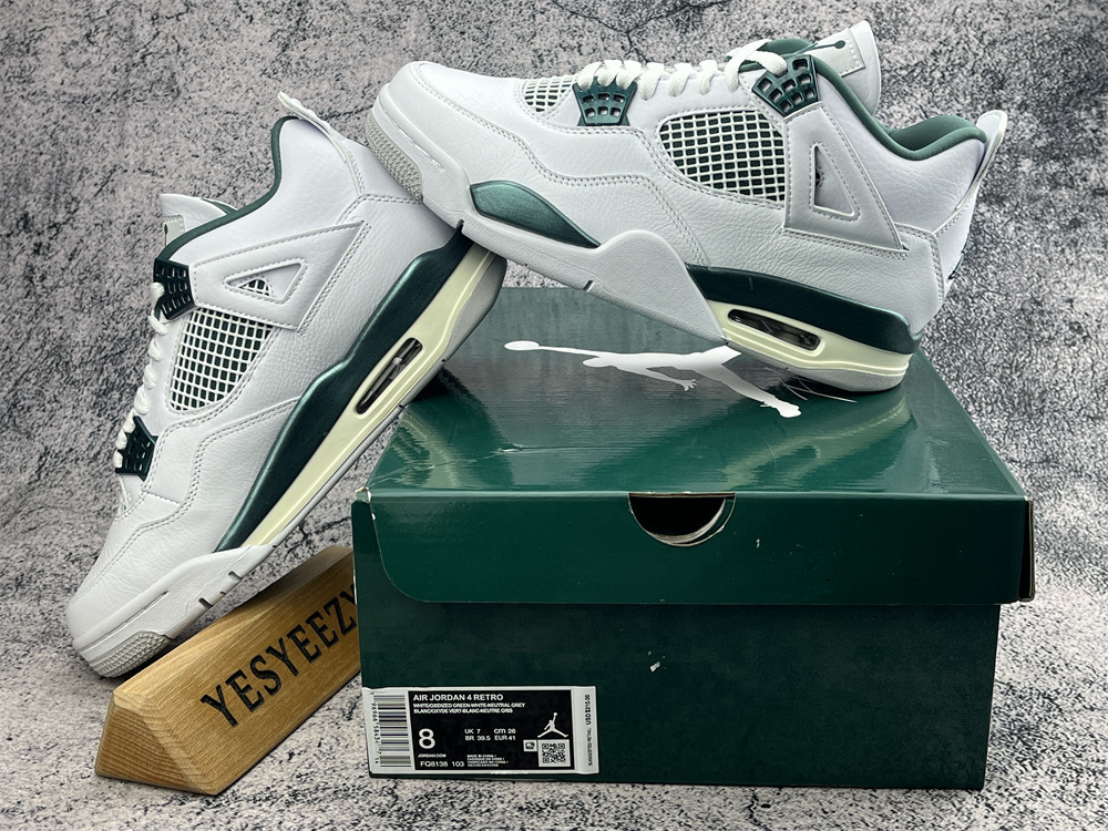UA Jordan 4 Retro Oxidized Green