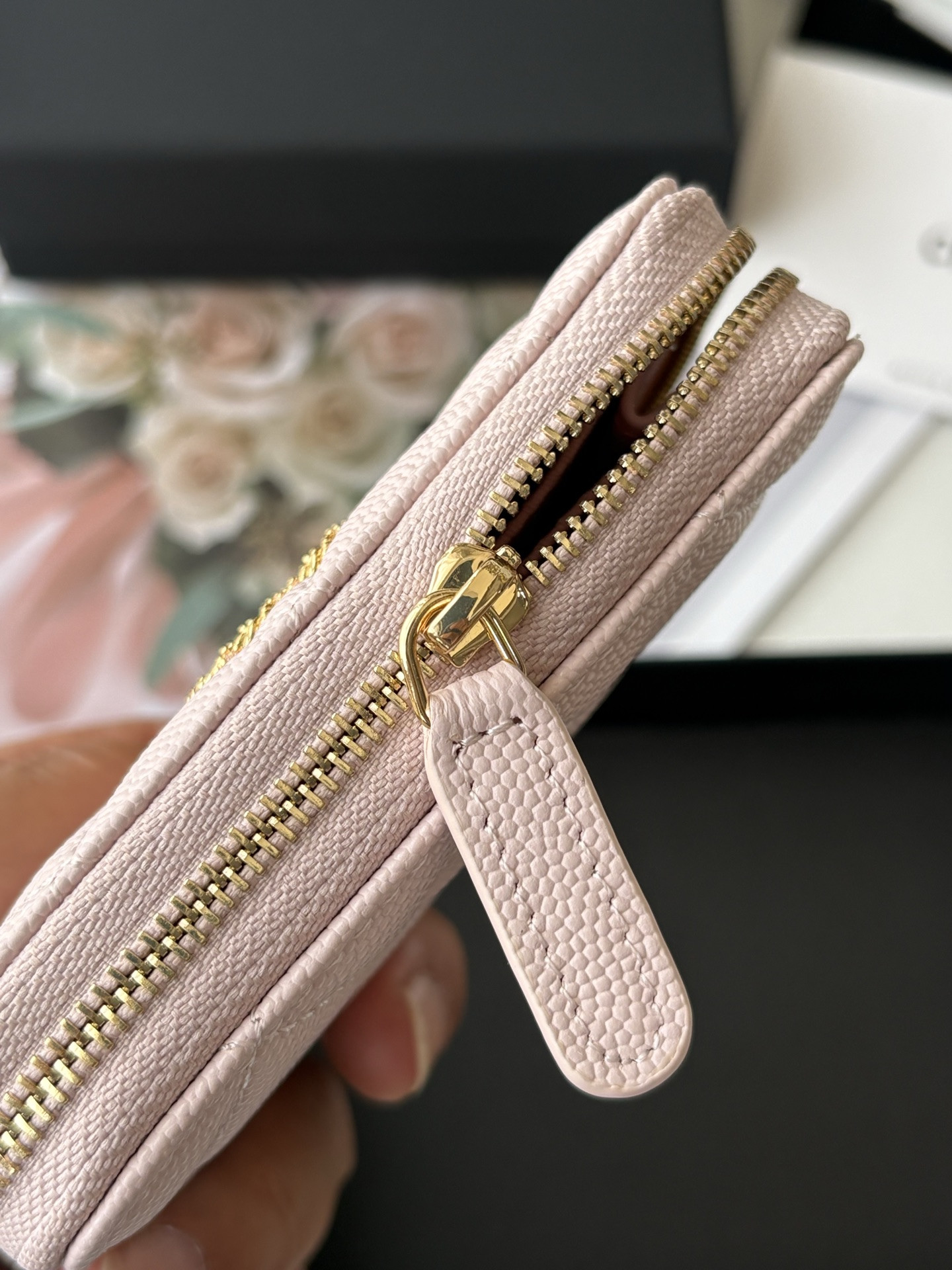 Ch**el Zippered Coin Purse AS5078 11x7.5x2cm