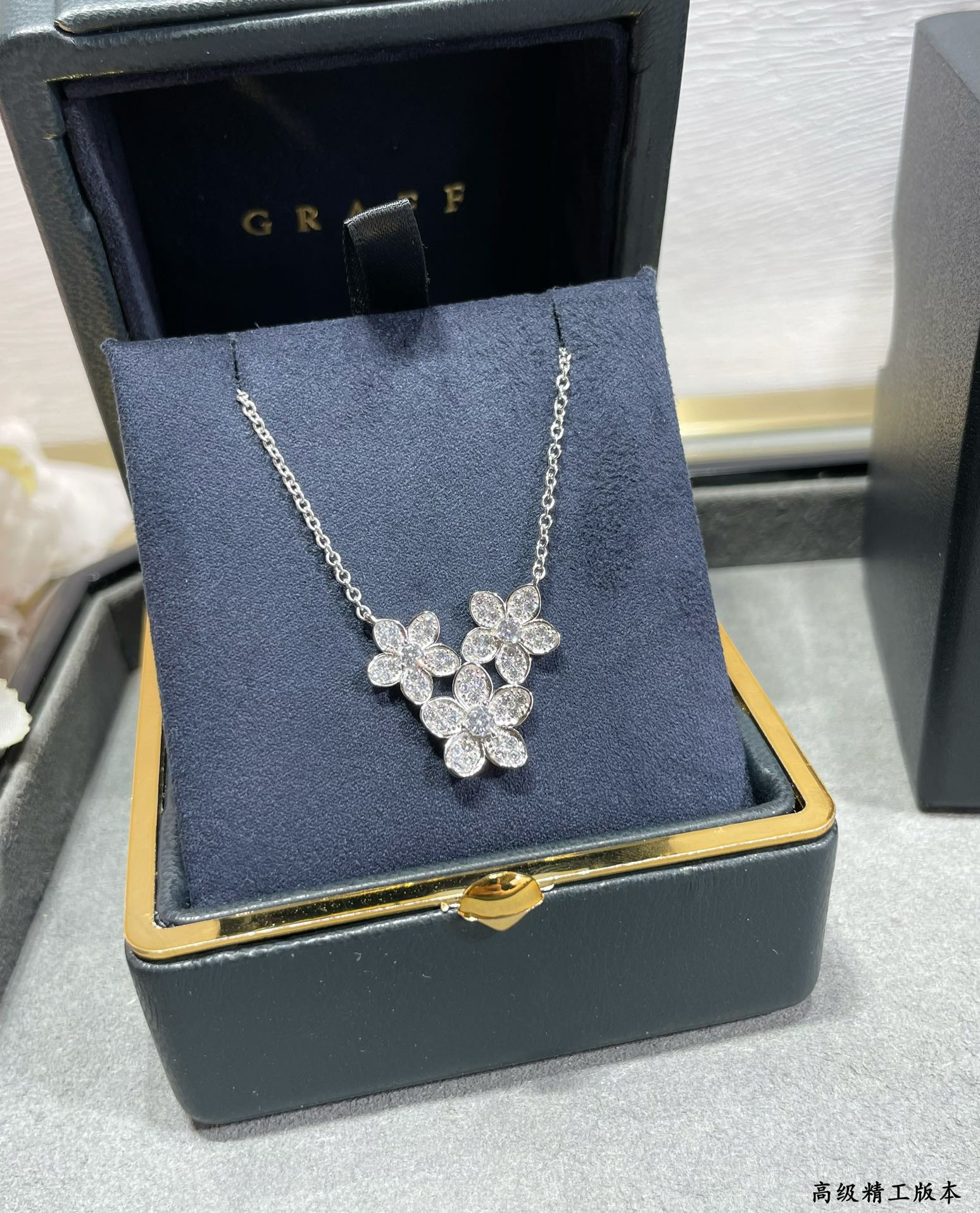 Graff Three Flowers Necklace