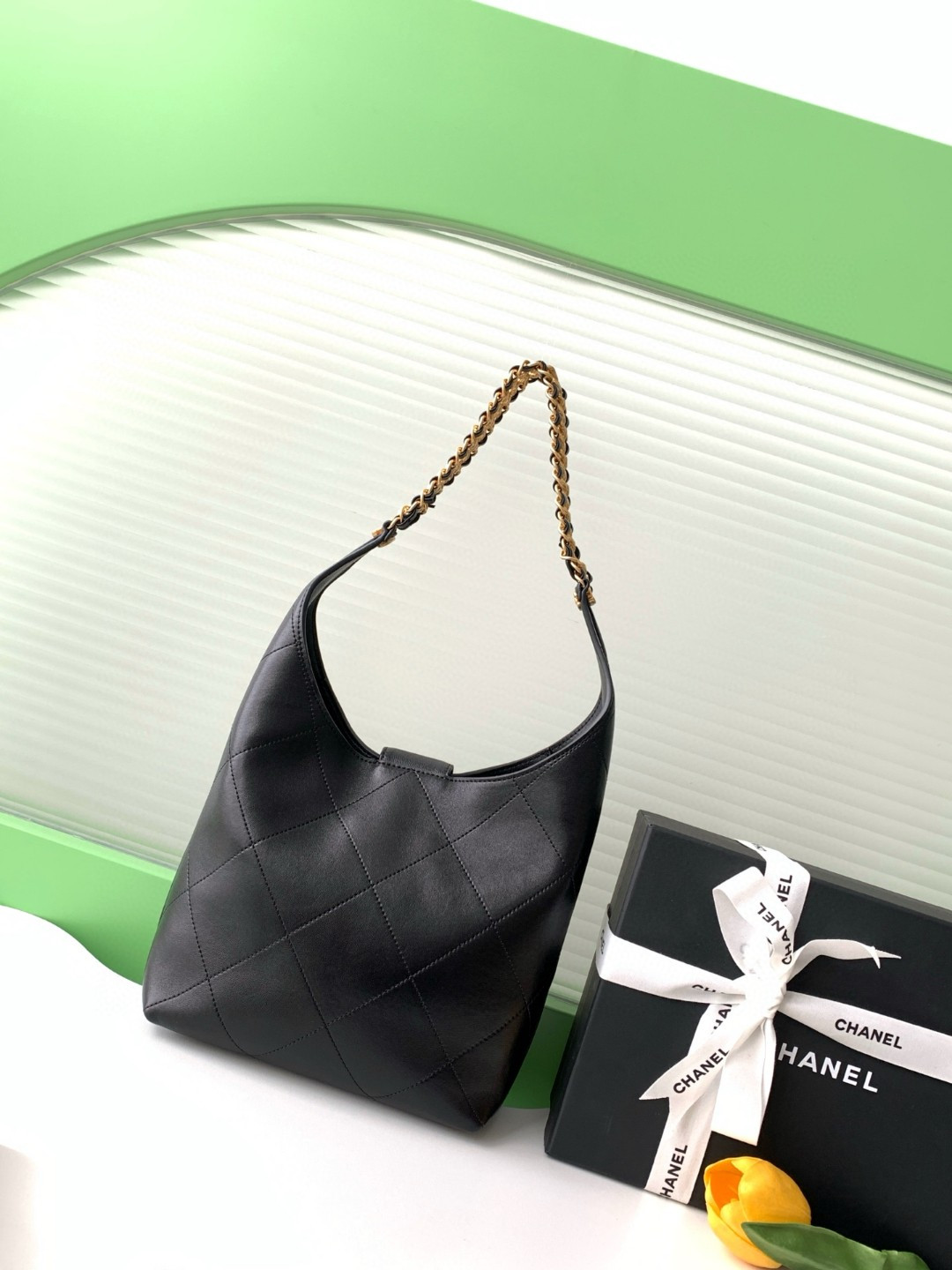 Ch**el Hobo Bag AS5410 27x 23x 10cm