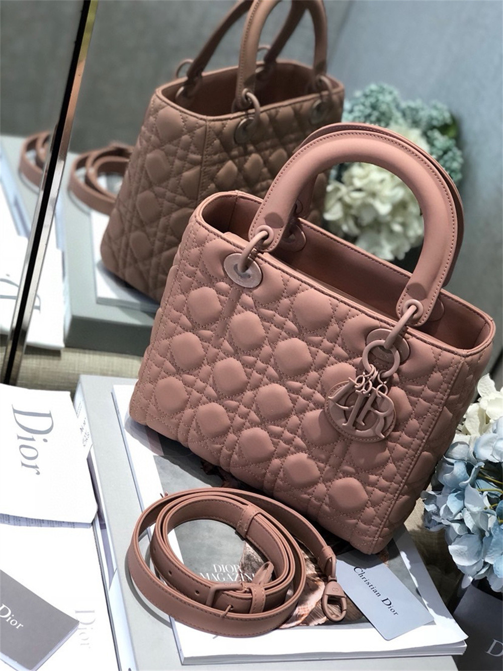 Medium Lady D10r Bag  9.5 x 8 x 4.5 inches