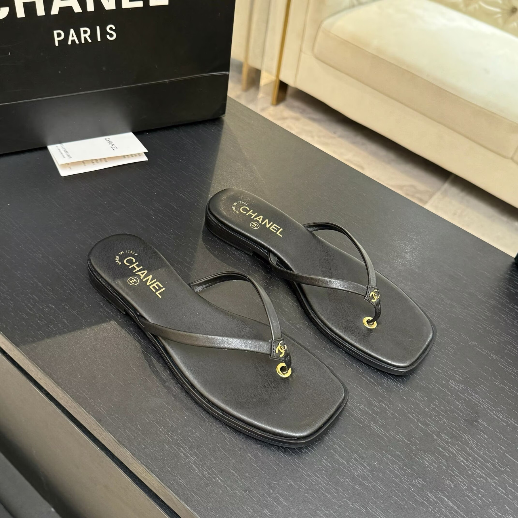 UA Ch**el Times Square Thong Sandals
