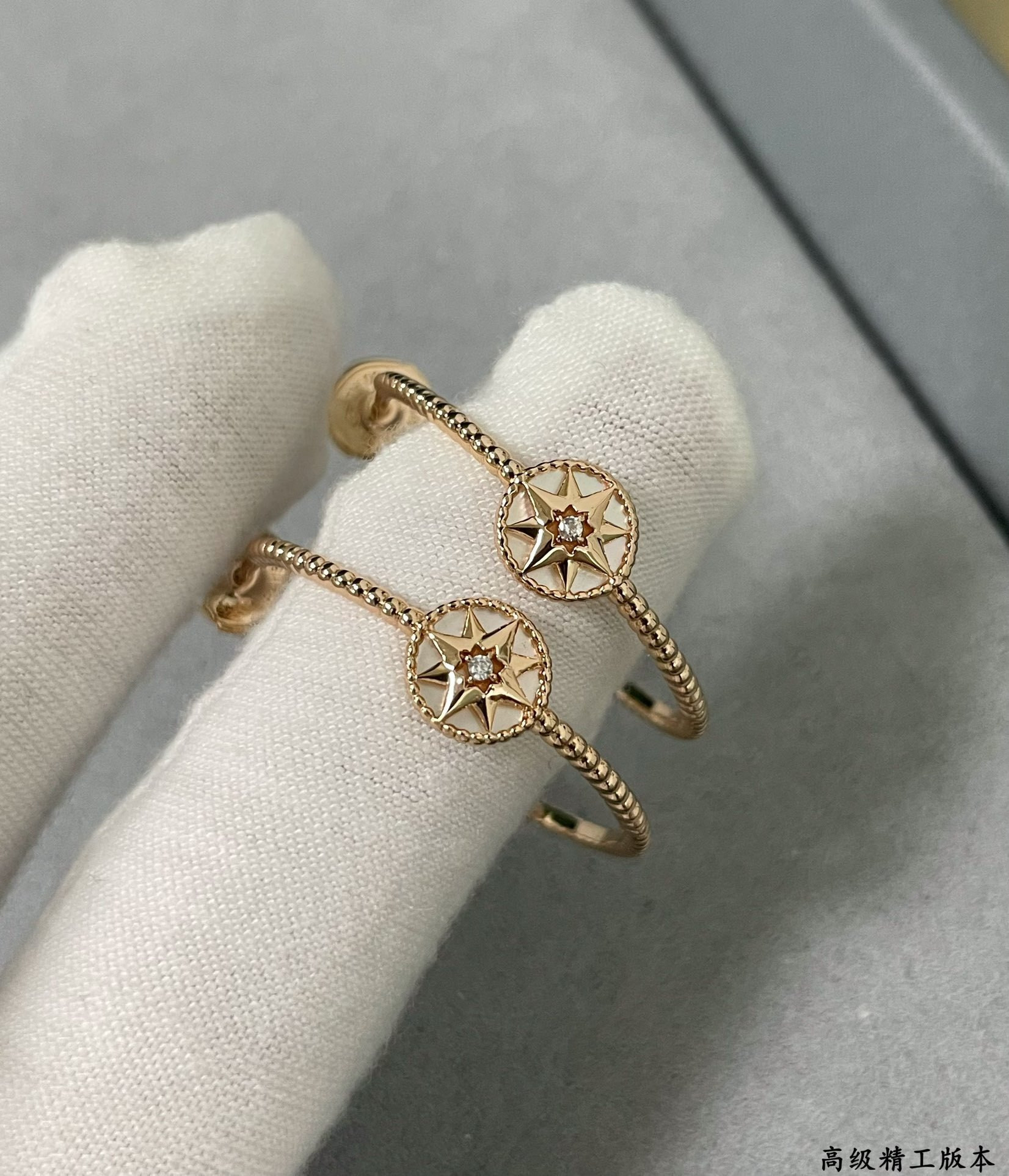 D10r rose des vents earrings