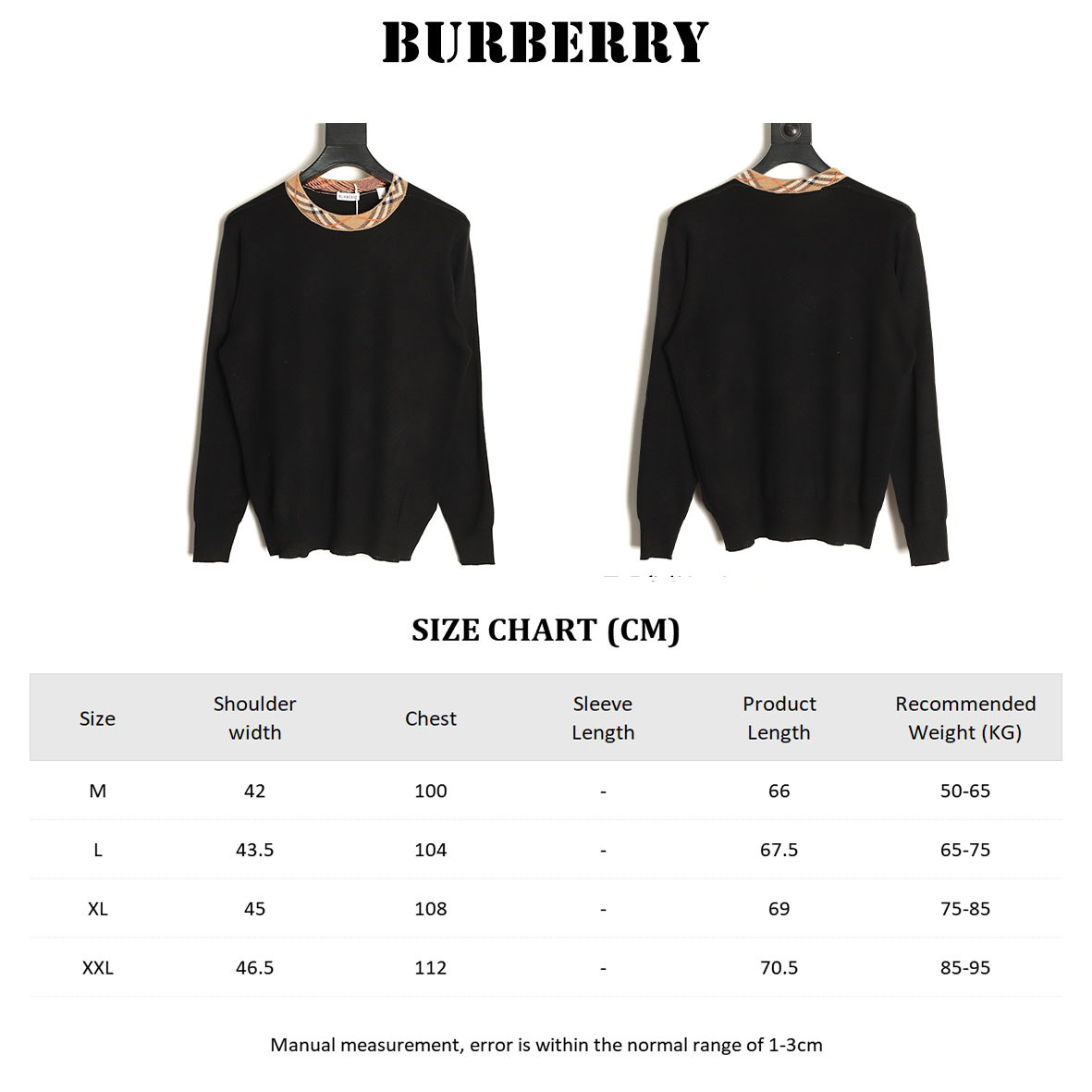 Bv*b*rry Knitting Sweaters Black
