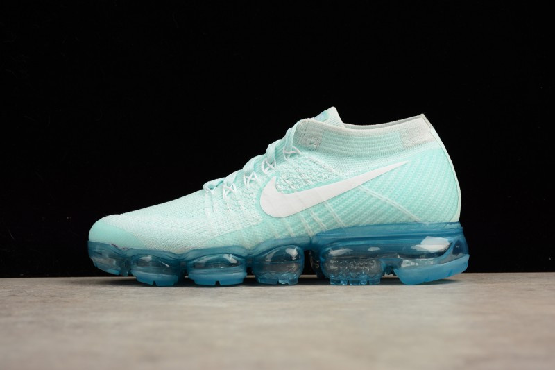 UA Nike Air Vapormax Flyknit Glacier Blue White Shoes