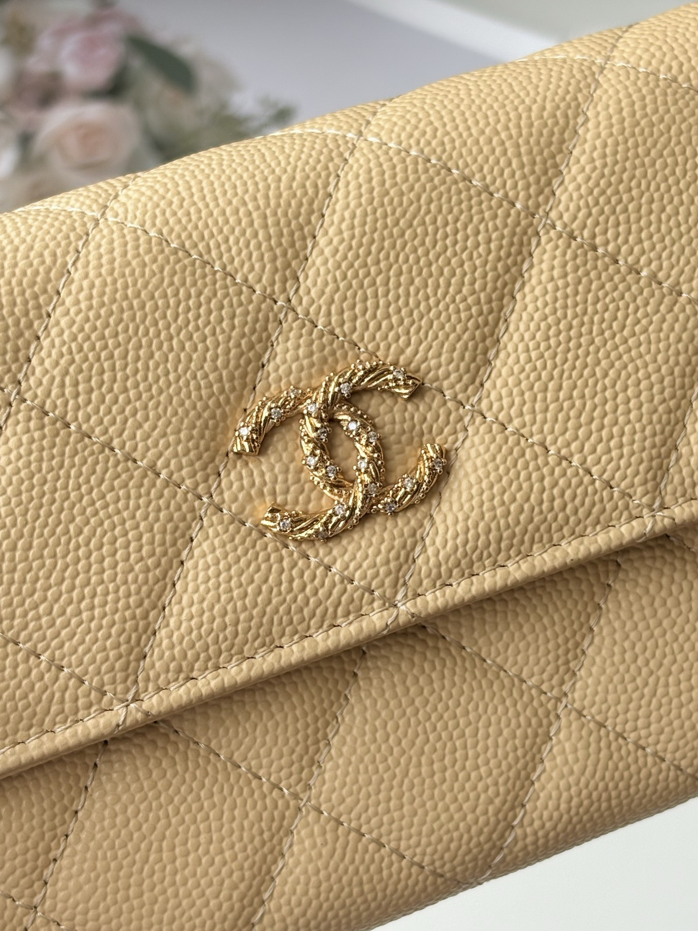 Ch**el Flap Long Wallet AS5076 19x10.5x3cm