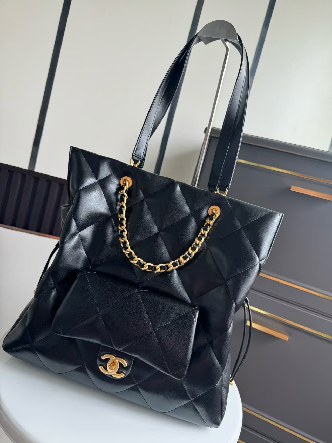 Ch**el Shopping Bag 34x36x12cm
