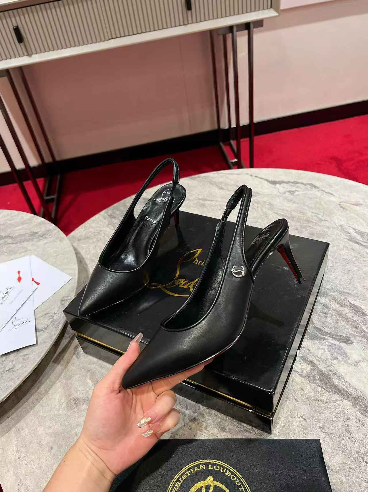UA Chr1st1an Louboutin Sporty Kate Sling 65mm