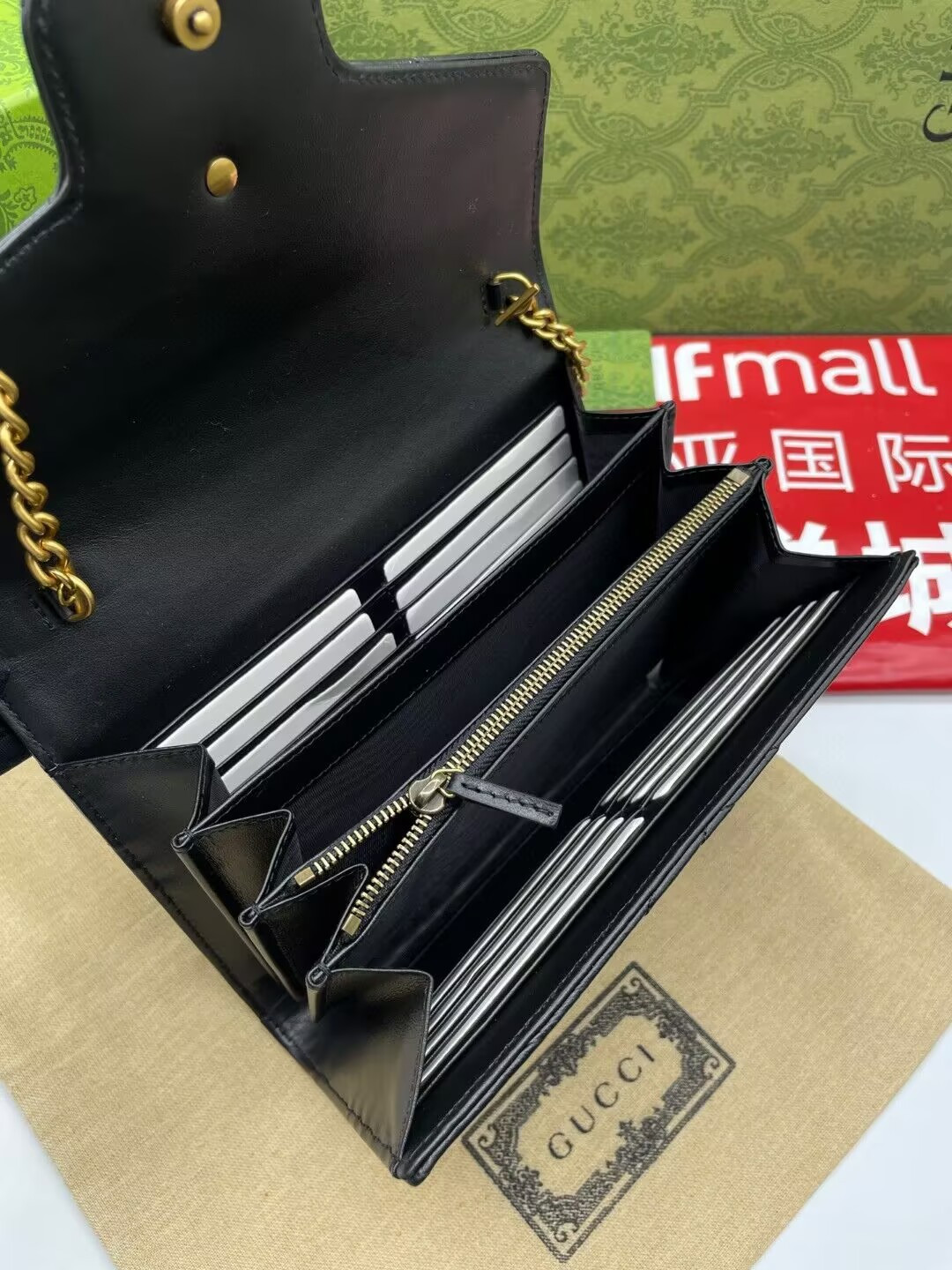 Gvc*1 GG Marmont wallet on chain 20x13x6cm