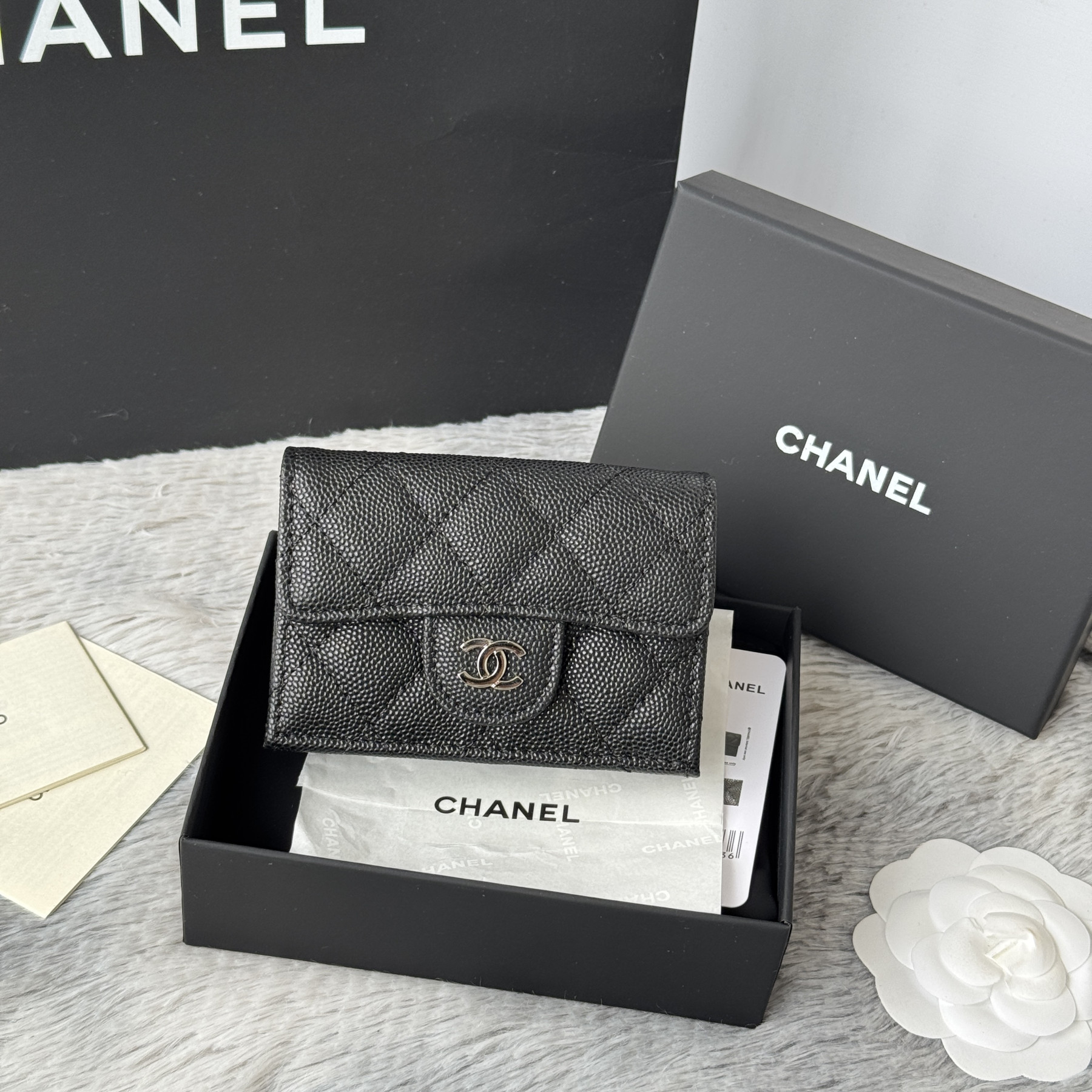 Ch**el card holder 10.5x7.5x3cm