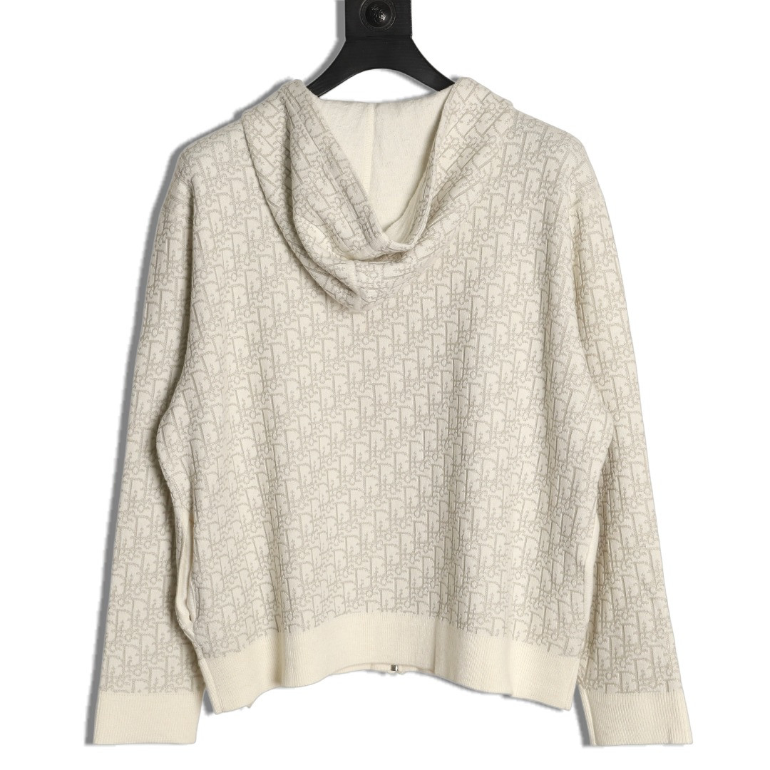 D10r Oblique Knitting Cardigan