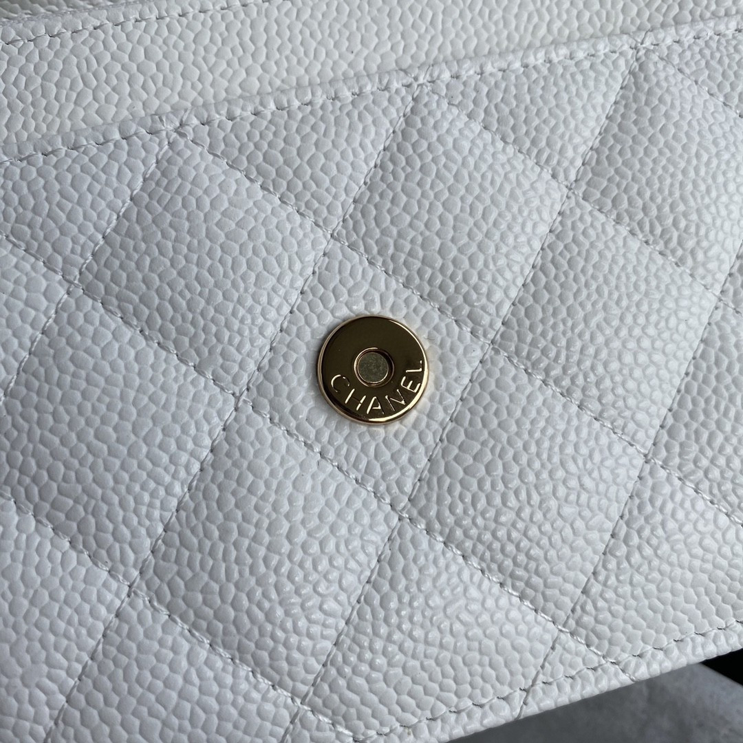 Ch**el WOC CLASSIC WALLET ON CHAIN 12.3x19.2x3.5cm