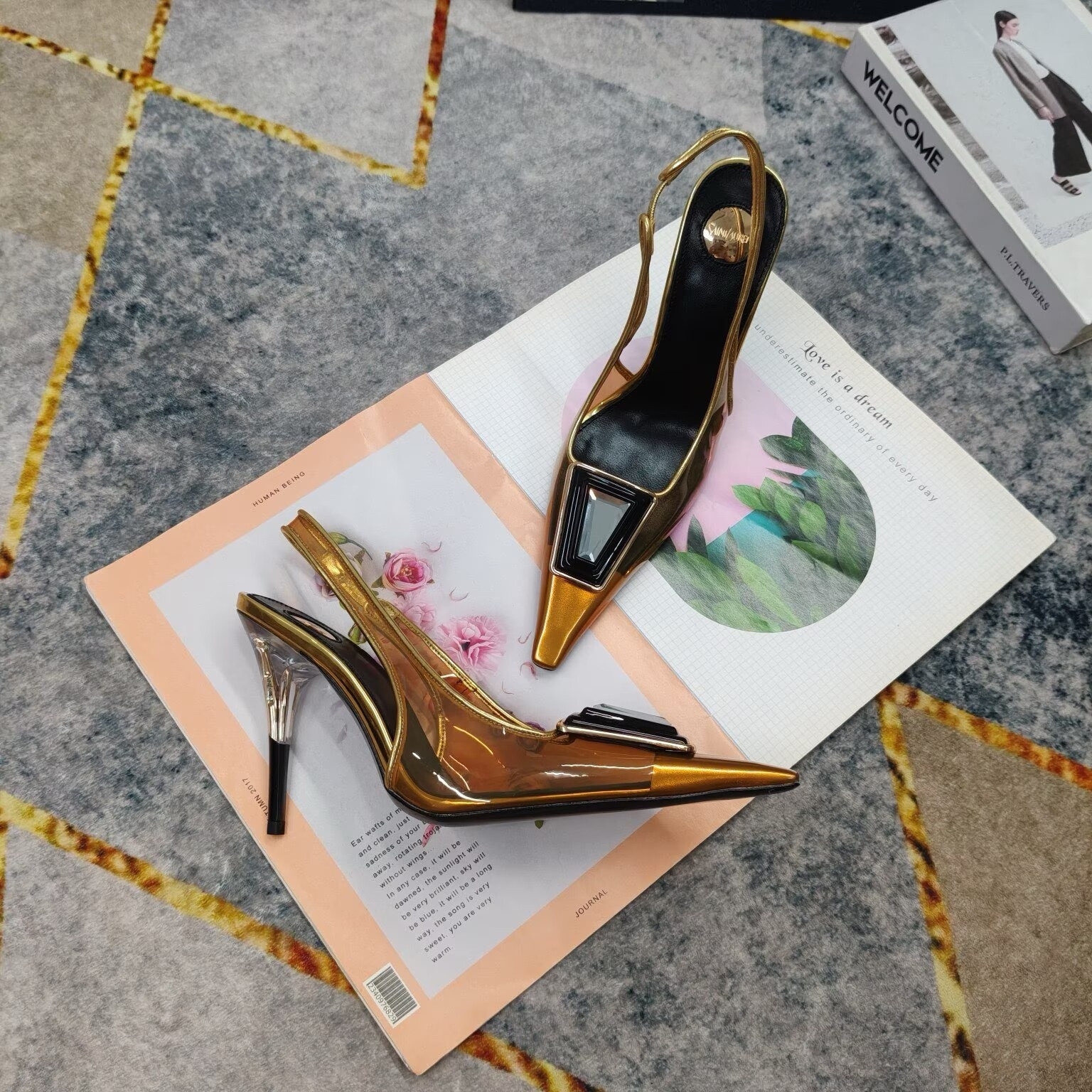 UA Y51 SIBYL Slingback Pumps 10cm Heel