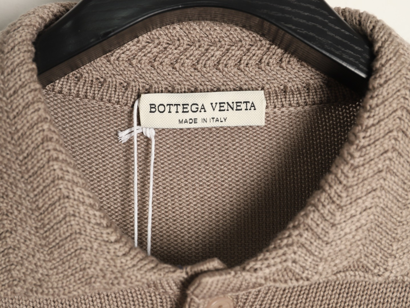 B0tt*ga Ven*ta Knitting Long-sleeved Polo Shirt