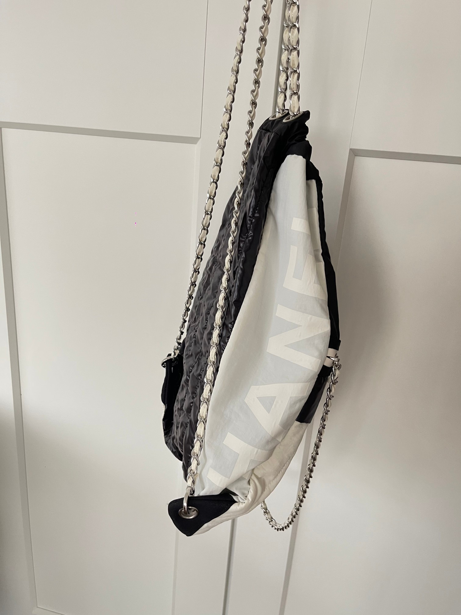 Ch**el Nylon Backpack 44x35cm