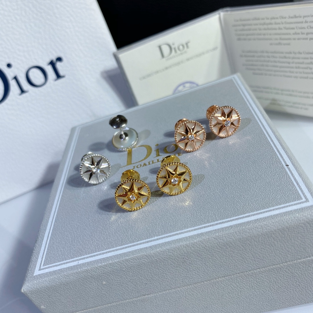 D10r compass Stud Earrings
