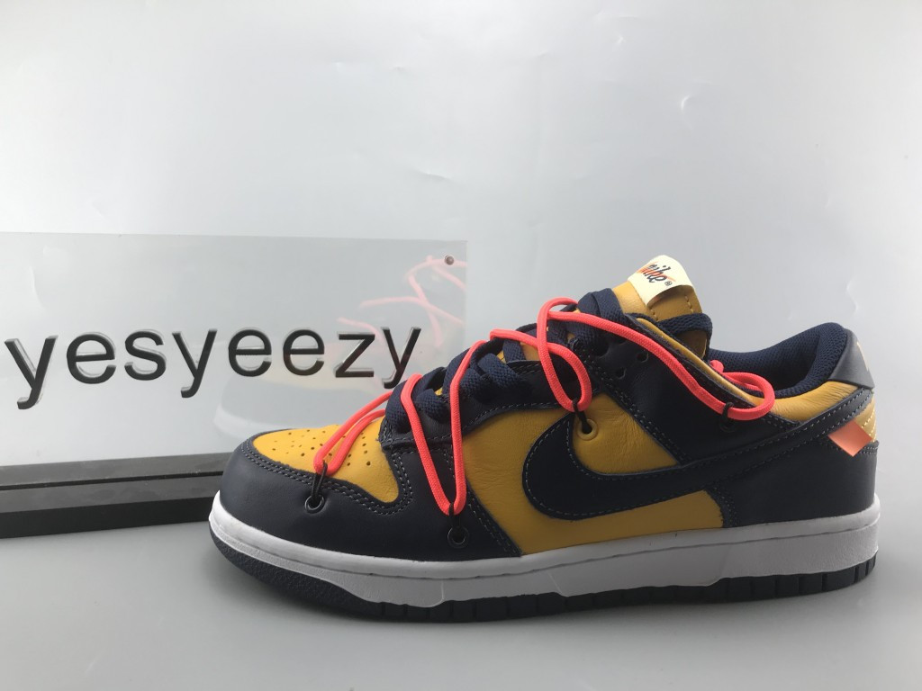 UA NIKE OFF-WHITE X DUNK LOW "UNIVERSITY GOLD"