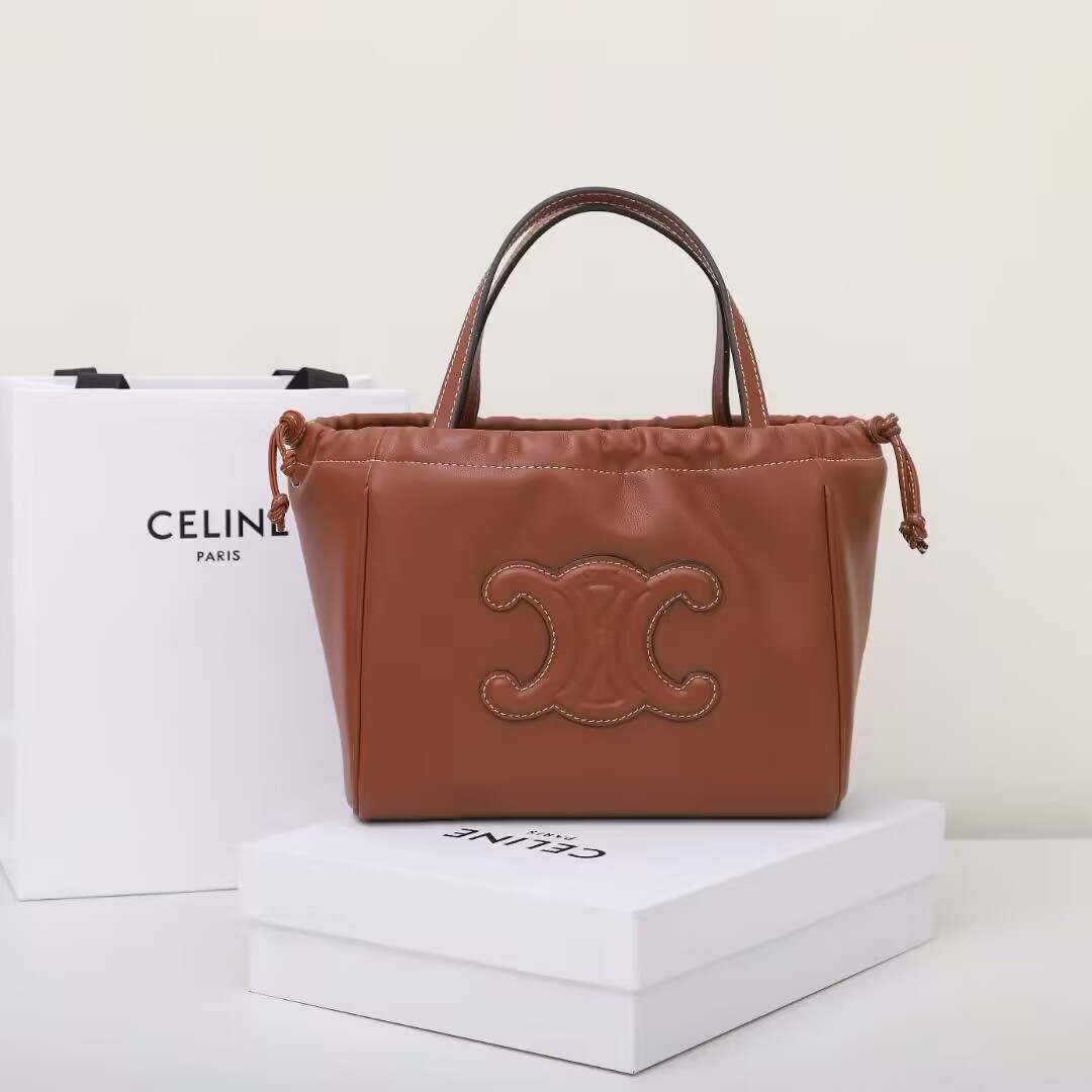 Ce1i*e Cabas Drawstring Triomphe Bag 22x17x15cm