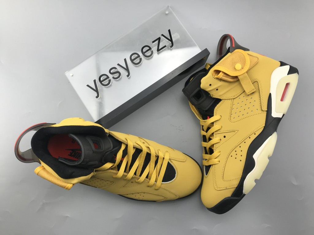 UA TRAVIS SCOTT X AIR JORDAN 6 RETRO CACTUS JACK YELLOW