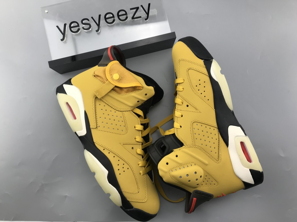 UA TRAVIS SCOTT X AIR JORDAN 6 RETRO CACTUS JACK YELLOW