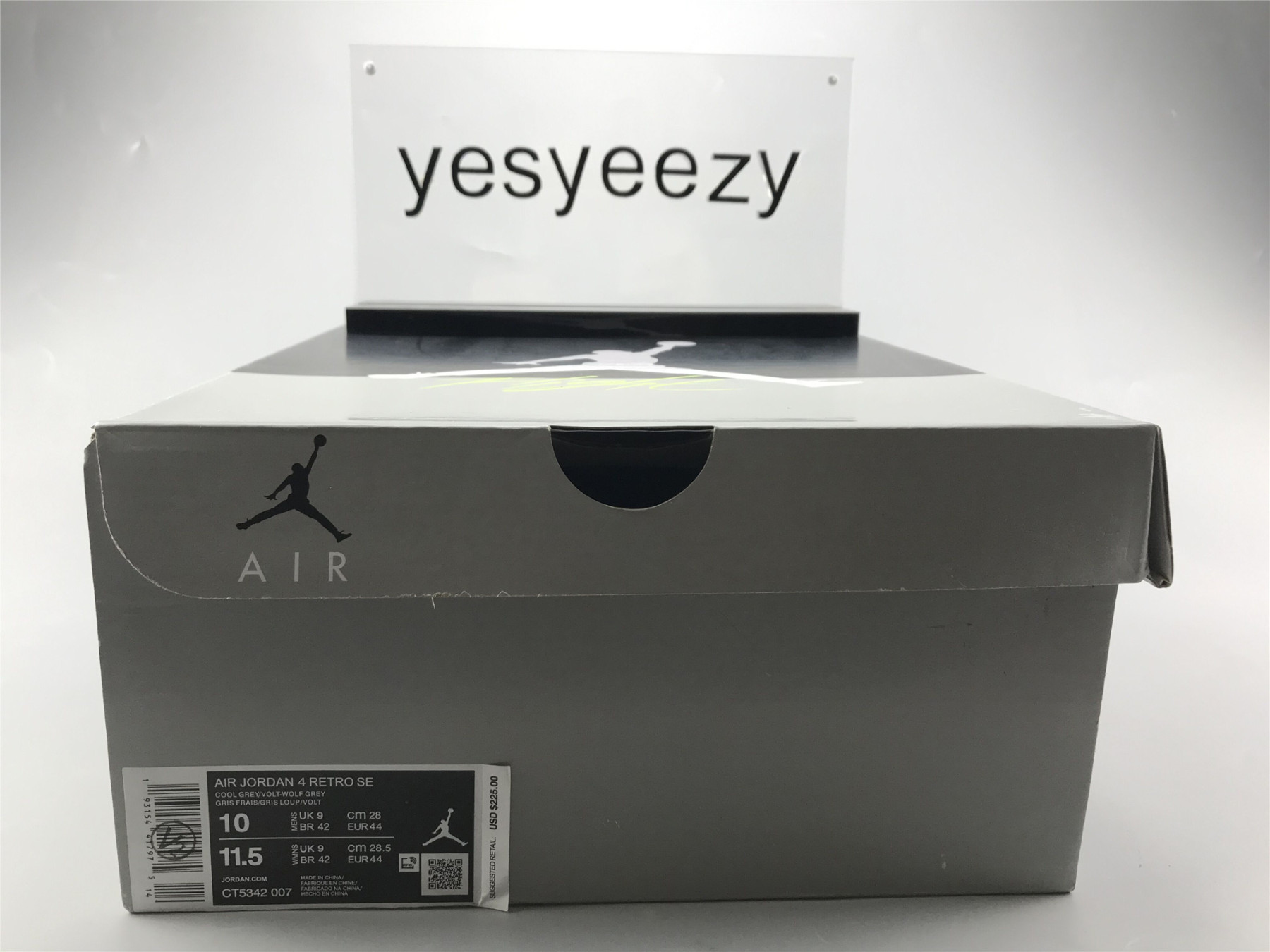 UA AIR JORDAN 4 RETRO LE "NEON 95"