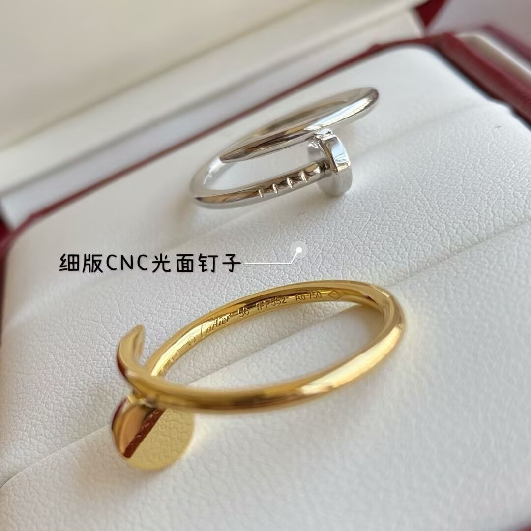 Ca*t1er smooth nail Ring
