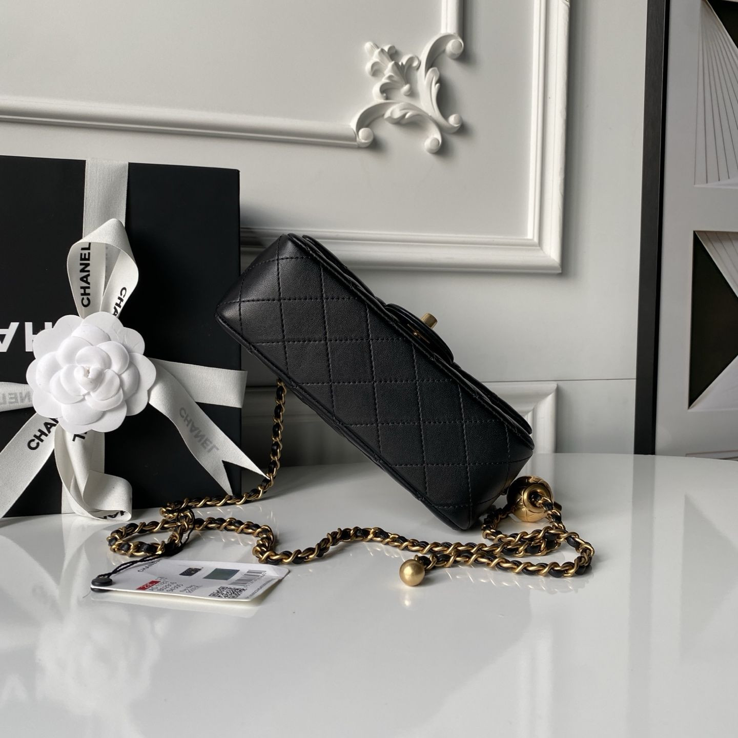 Ch**el MINI FLAP BAG 4.7 × 7.8 × 2.3 in
