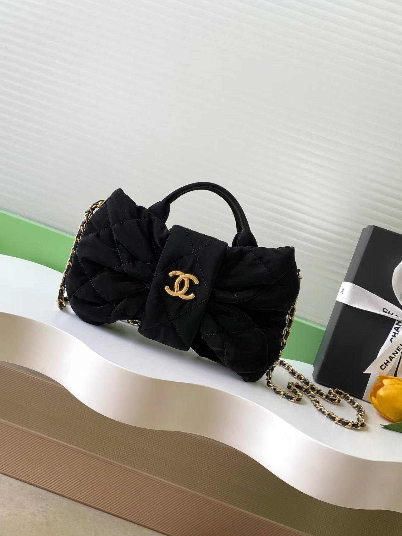 Ch**el Mini Bow Bag 18x26x5cm