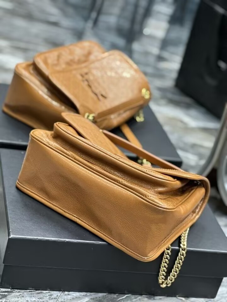 Y51 NIKI MEDIUM IN VINTAGE LEATHER SHINY 28x20x8.5cm