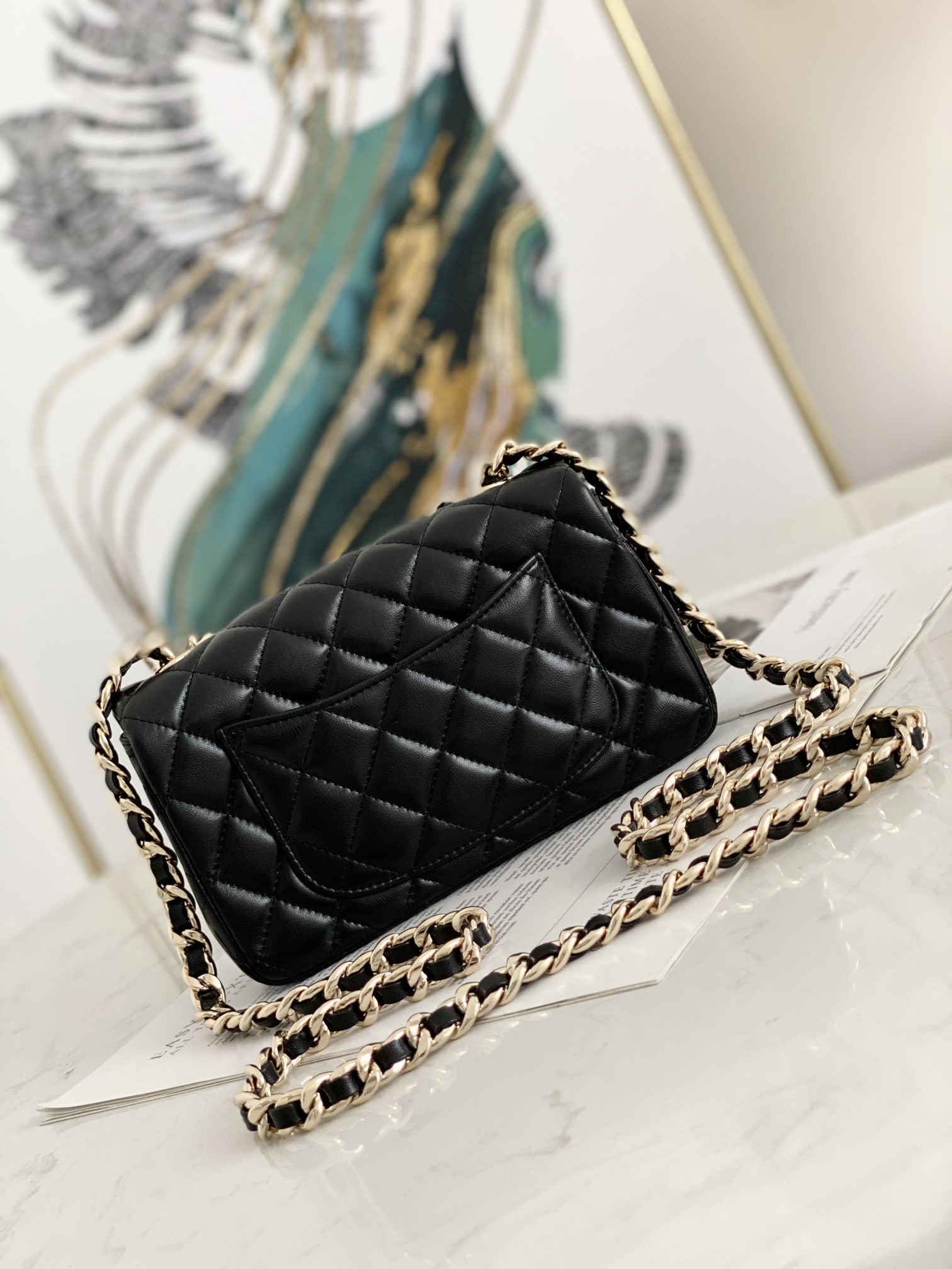 Ch**el Coco Charms Mini Flap Bag AS2326 20x12x6cm