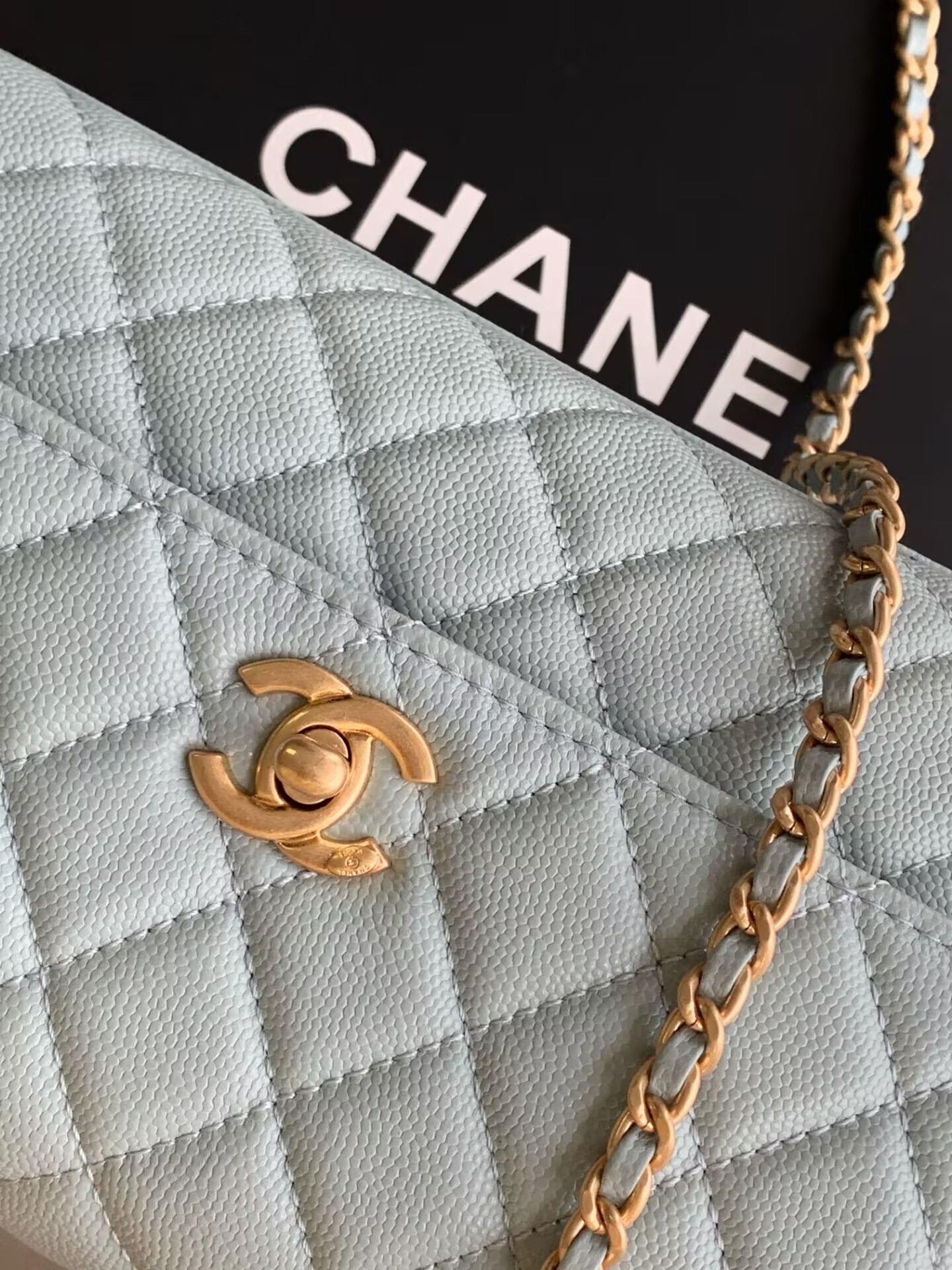 Ch**el Coco Handle Bag 23cm