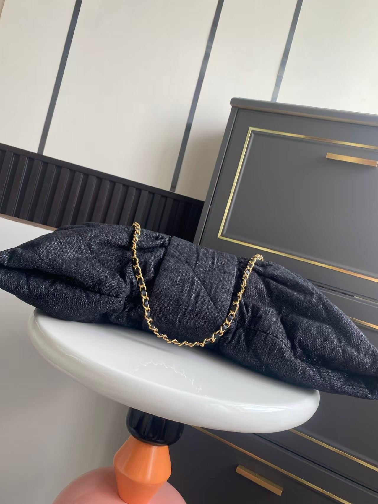 Ch**el Maxi Bow Bag 42x51x5cm