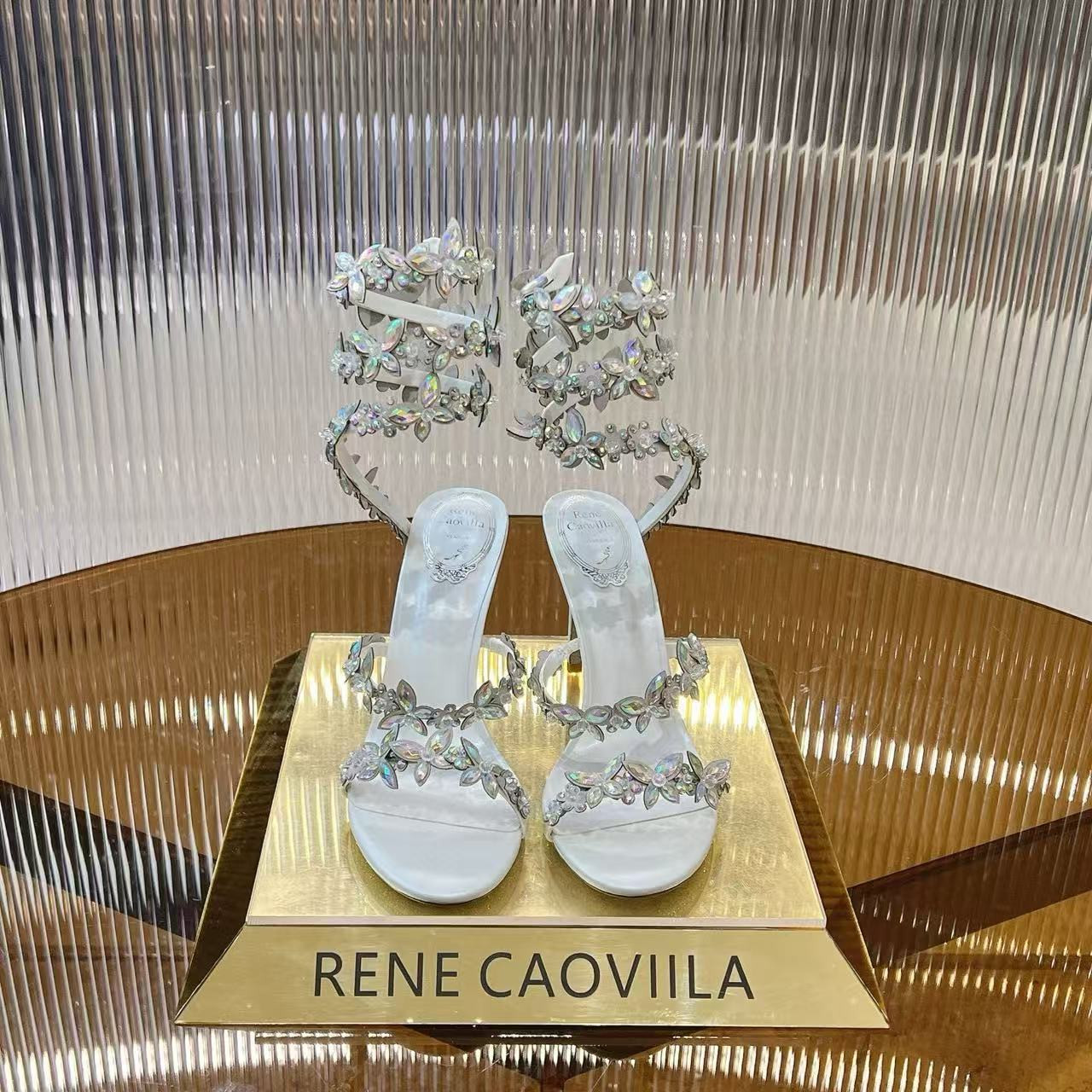UA RENÉ CAOVILLA Cleo Pumps Sandals 95mm