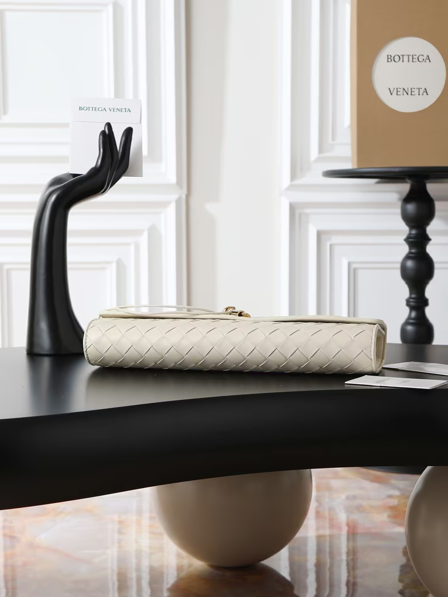 B0tt*ga Ven*ta Long Clutch Andiamo With Handle Fondant 31x13x3cm