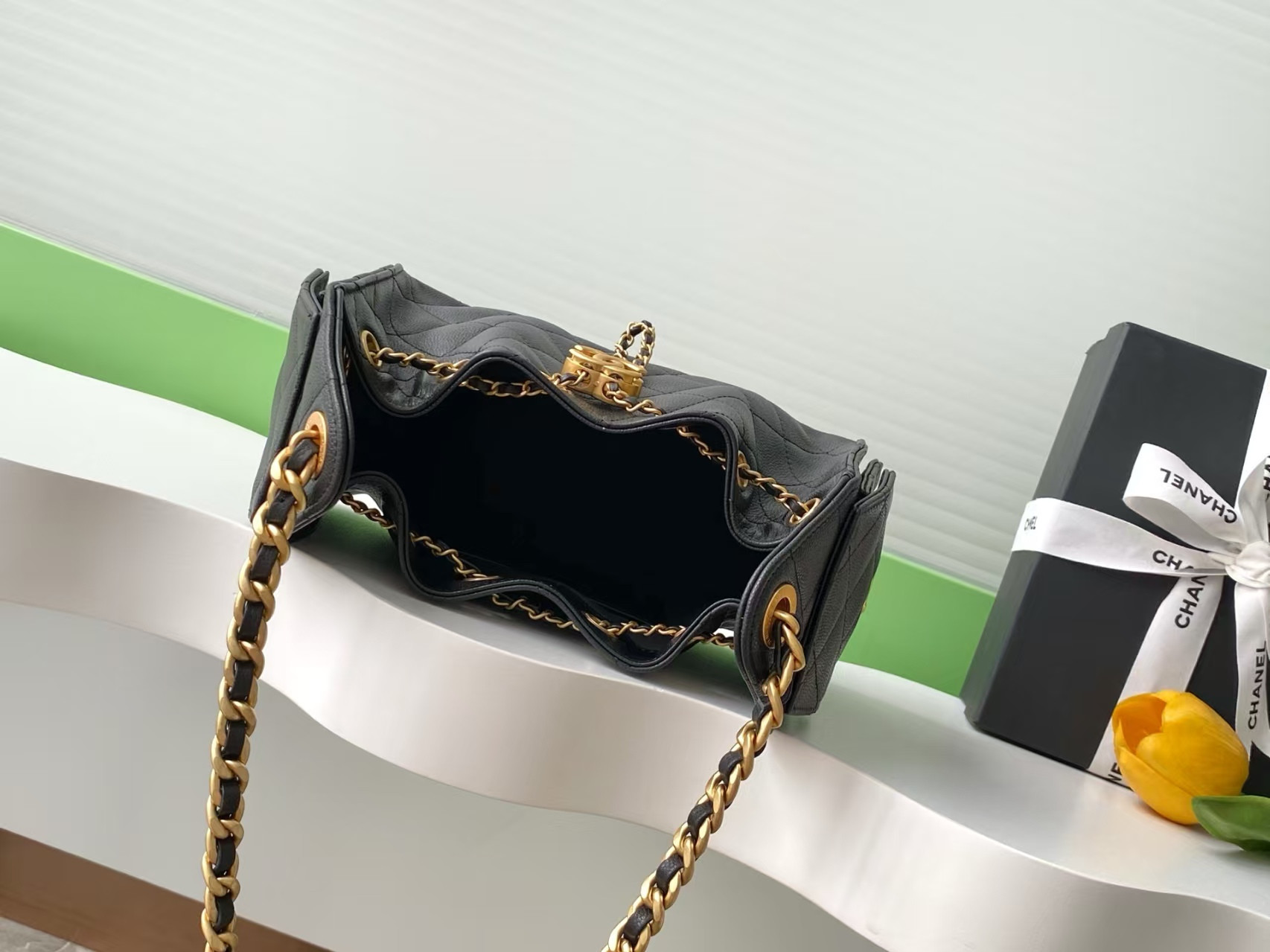 Ch**el 25C Bucket Bag 20x22x12.5cm