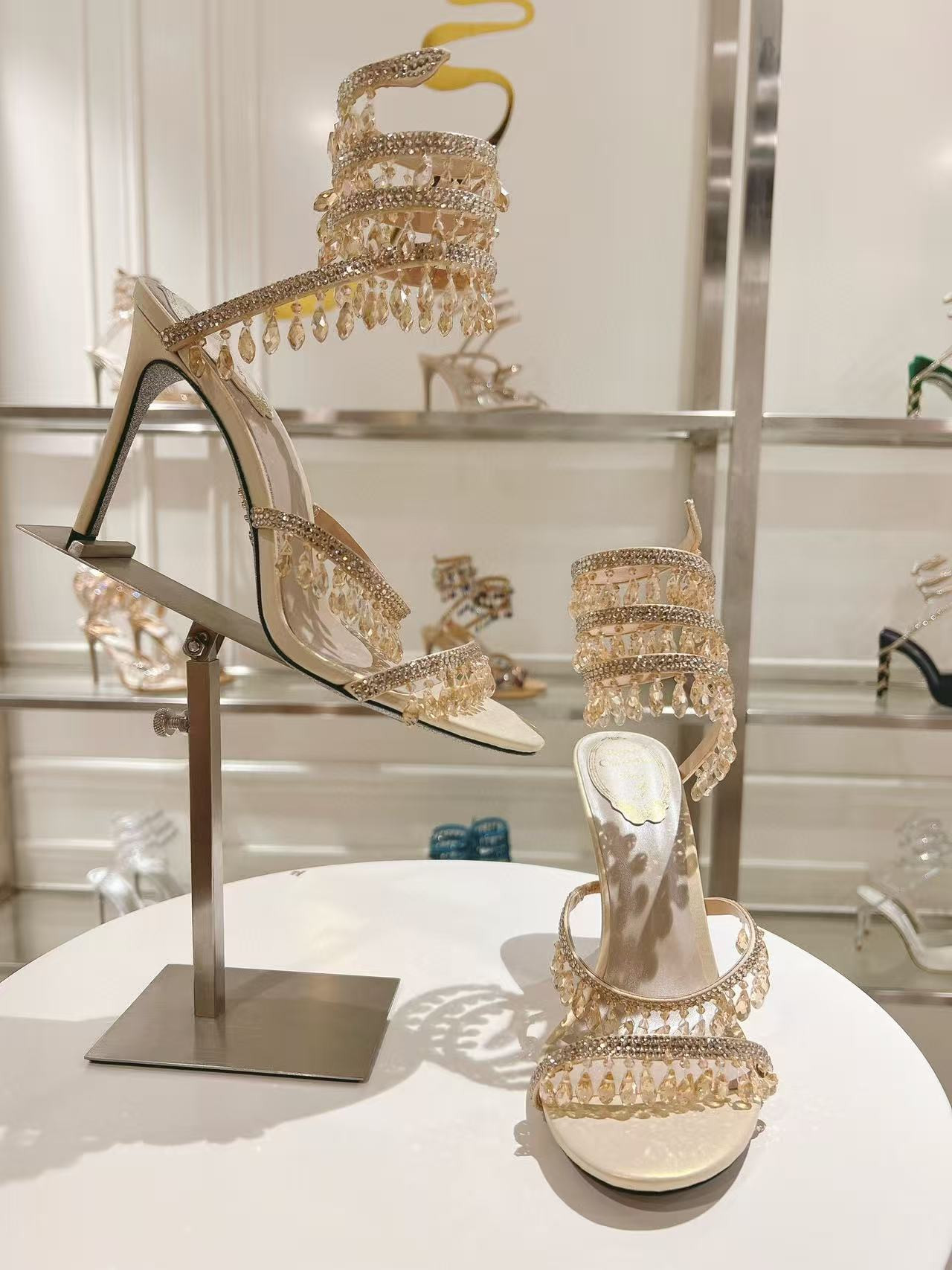 UA RENÉ CAOVILLA CHANDELIER SANDAL 95mm