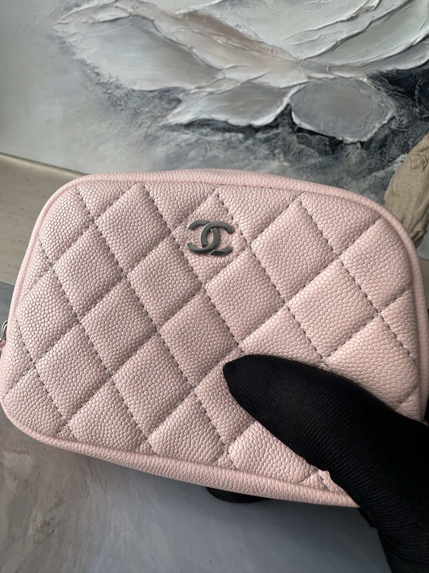 Ch**el Cosmetic Bag A31103 13x3.5x9cm