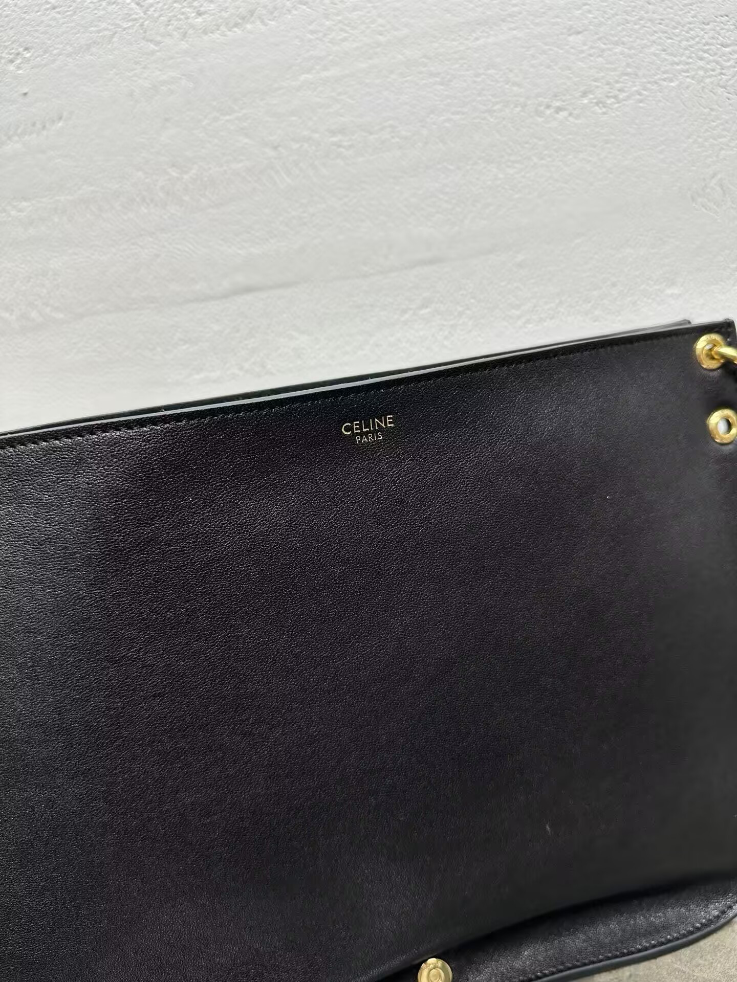 Ce1i*e SOFT TRIOMPHE BESACE IN S*pPLE SHINY LAMBSKIN 34x25x13cm