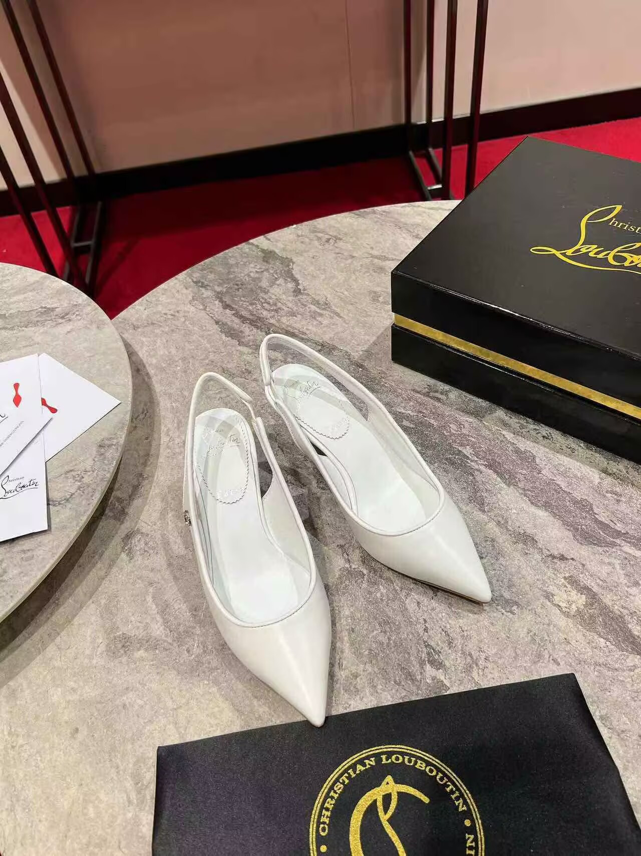 UA Chr1st1an Louboutin Sporty Kate Sling 65mm
