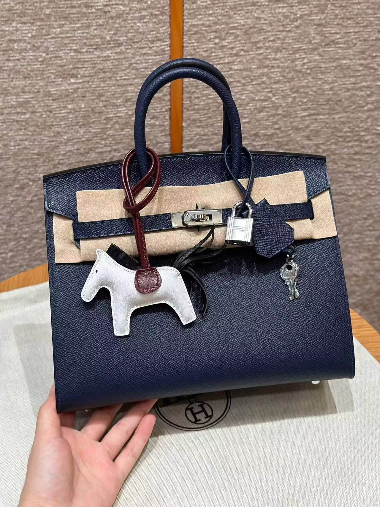 H**me5 BIRKIN EPSOM 25 30 (Horse charm not included)