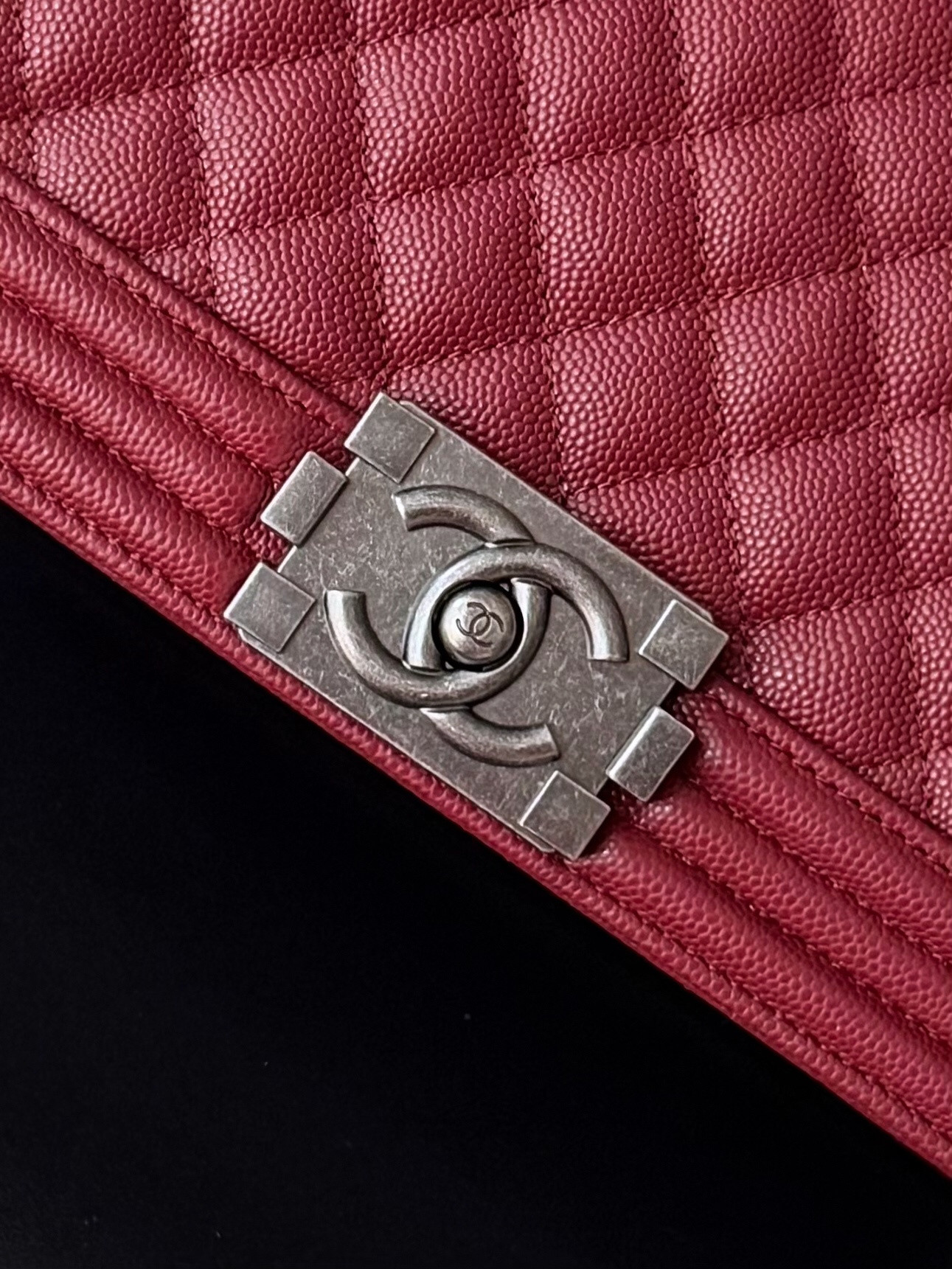 Ch**el Boy Handbag 15x25x9cm